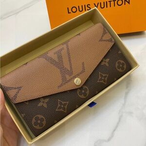😻Louis Vuitton 🍈Sarah Wallet Monogram Reverse coated canvas
